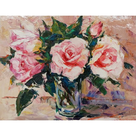 “ROSES” Rosas(flores rosas) 35 x 27 cm / 13,78 x 10,63 inches
