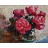 “ONLY FOUR ROSES” (flores rosas) 35 x 27 cm / 13,78 x 10,63 inches