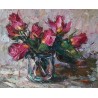 “CARMINE ROSE BUDS” Rosas(flores rosas) 41 x 33 cm / 16,142 x 12,992 inches